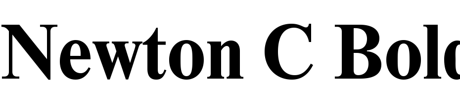 Newton C Bold cкачати шрифт безкоштовно